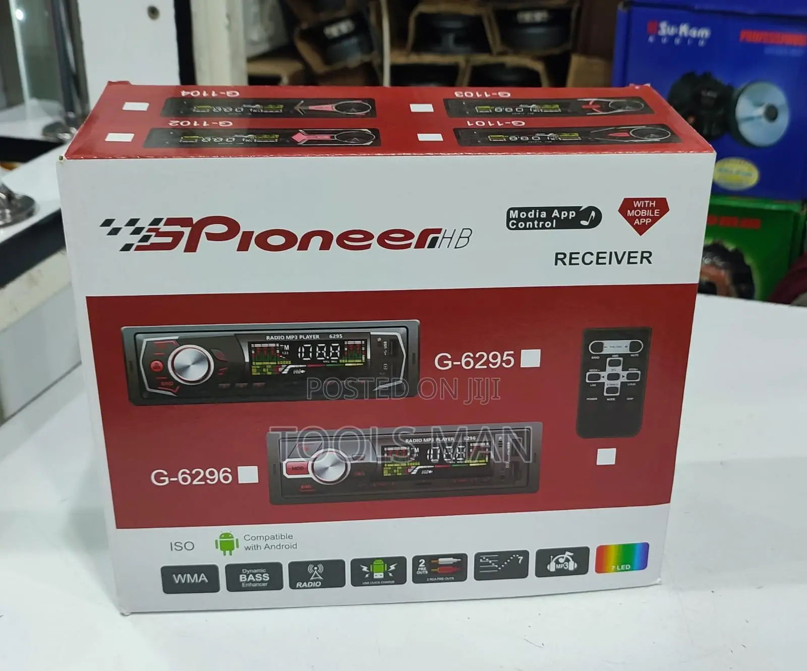 Bluetooth Car Stereo Pioneer HB G-6295 App Control Radio.FM,USB