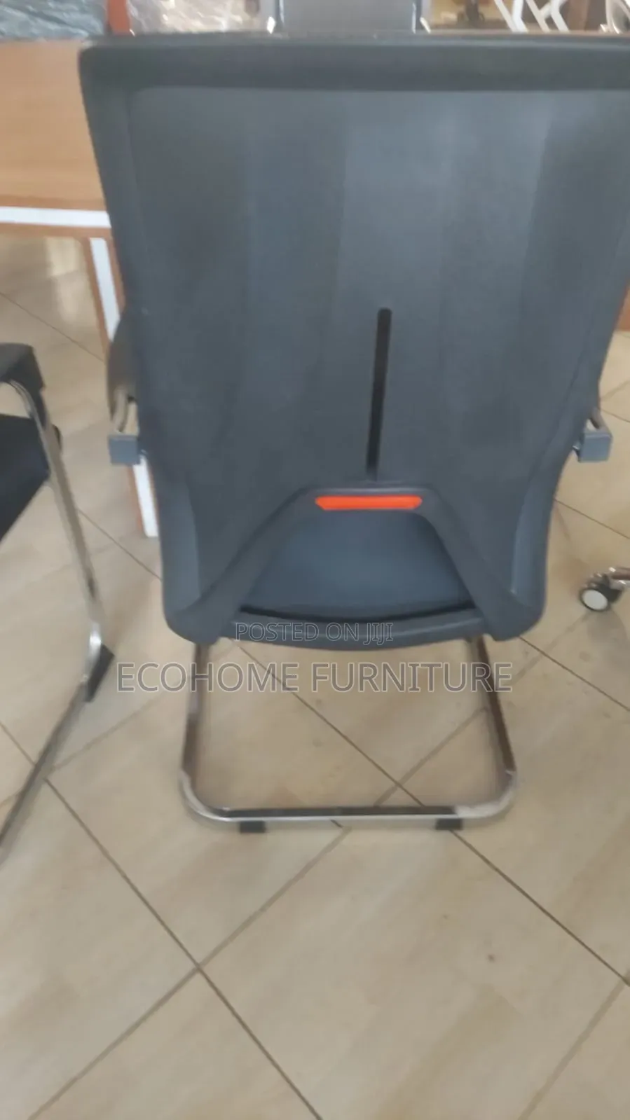 Visitor Chair. Mesh Visitor Chair With Chrome Base