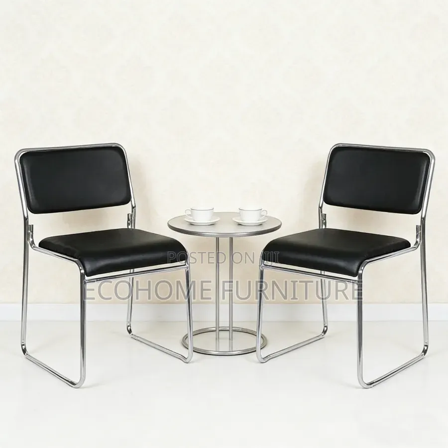 Visitor Chair. Cfa Waiting Chair With Chrome Base