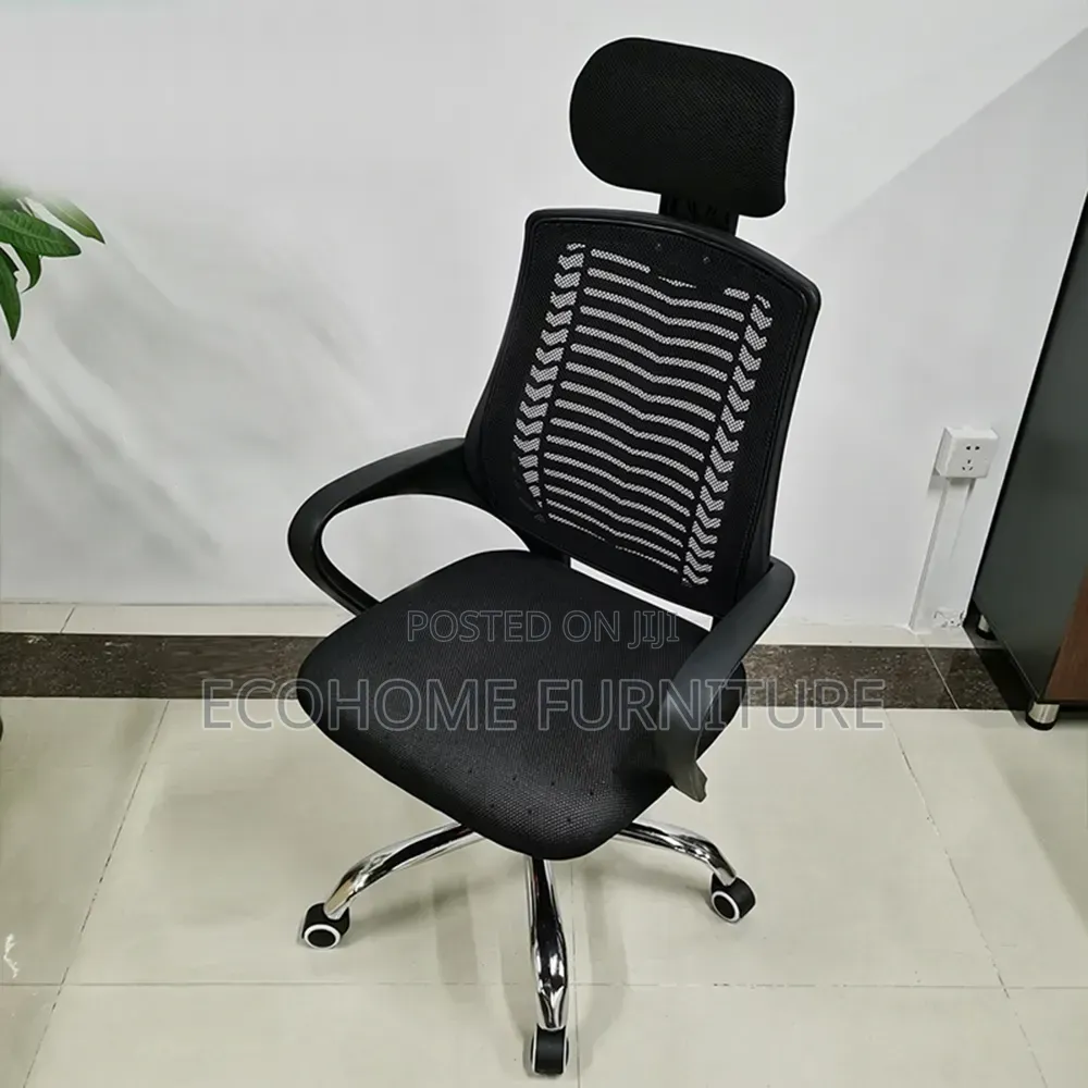 Office Chair. High-Back With Adjustable Headrest