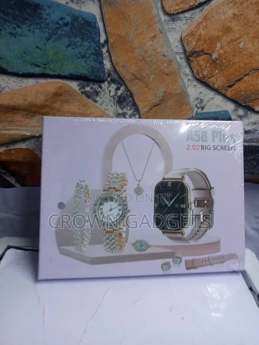 Luxury A58 Plus Smart Watch Fashion Jewelry Set