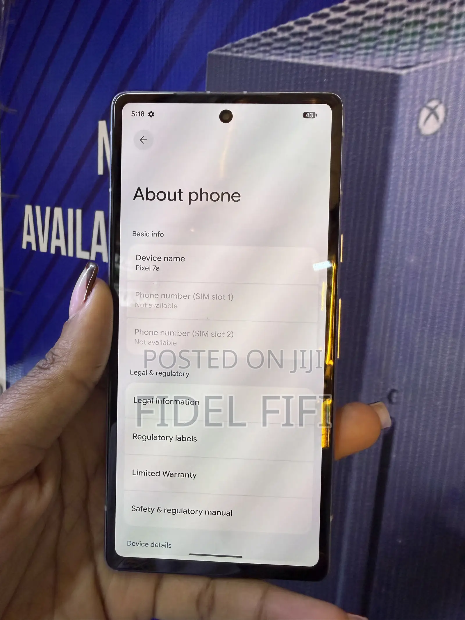 Google Pixel 7a 128 GB White