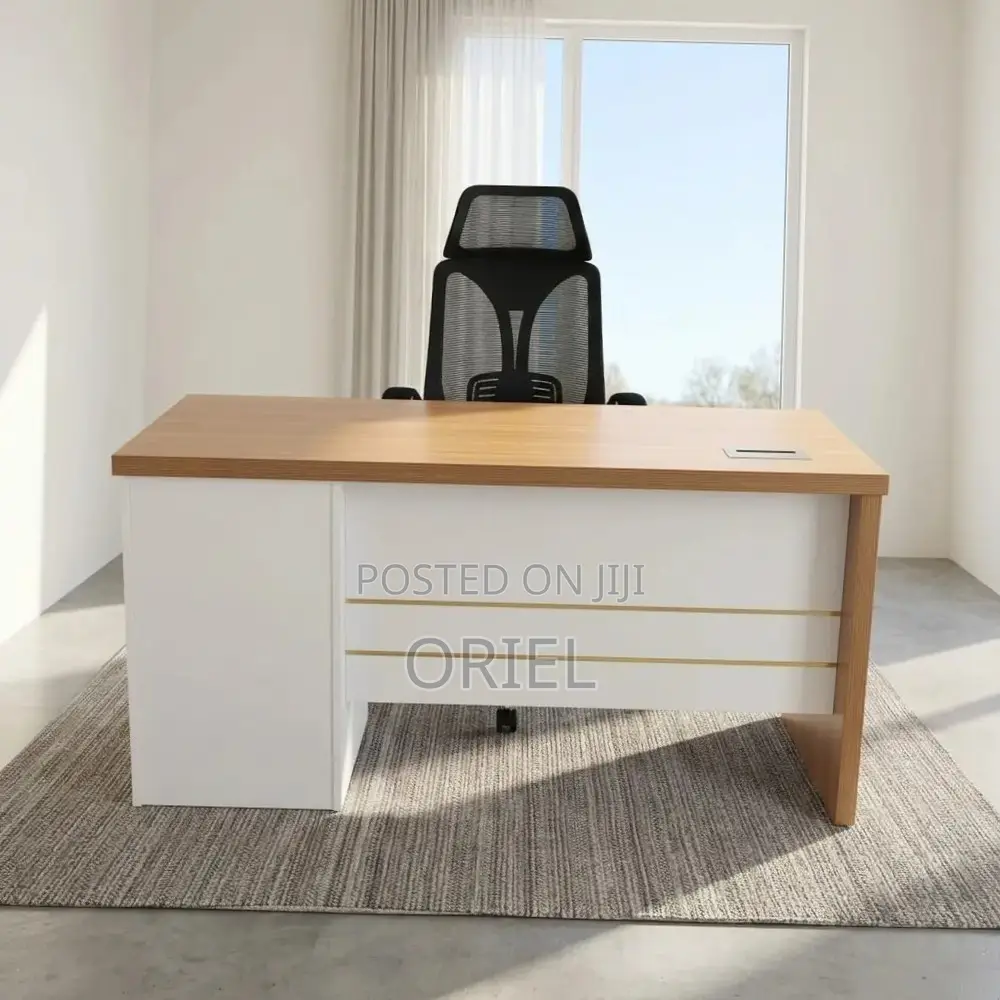 Office Desk : 1.4M Modern Office Desk With Storage