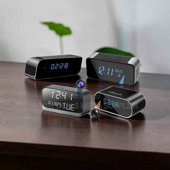 Discreet Motion Detection DVR Alarm Table Clock Hidden Spy Camera