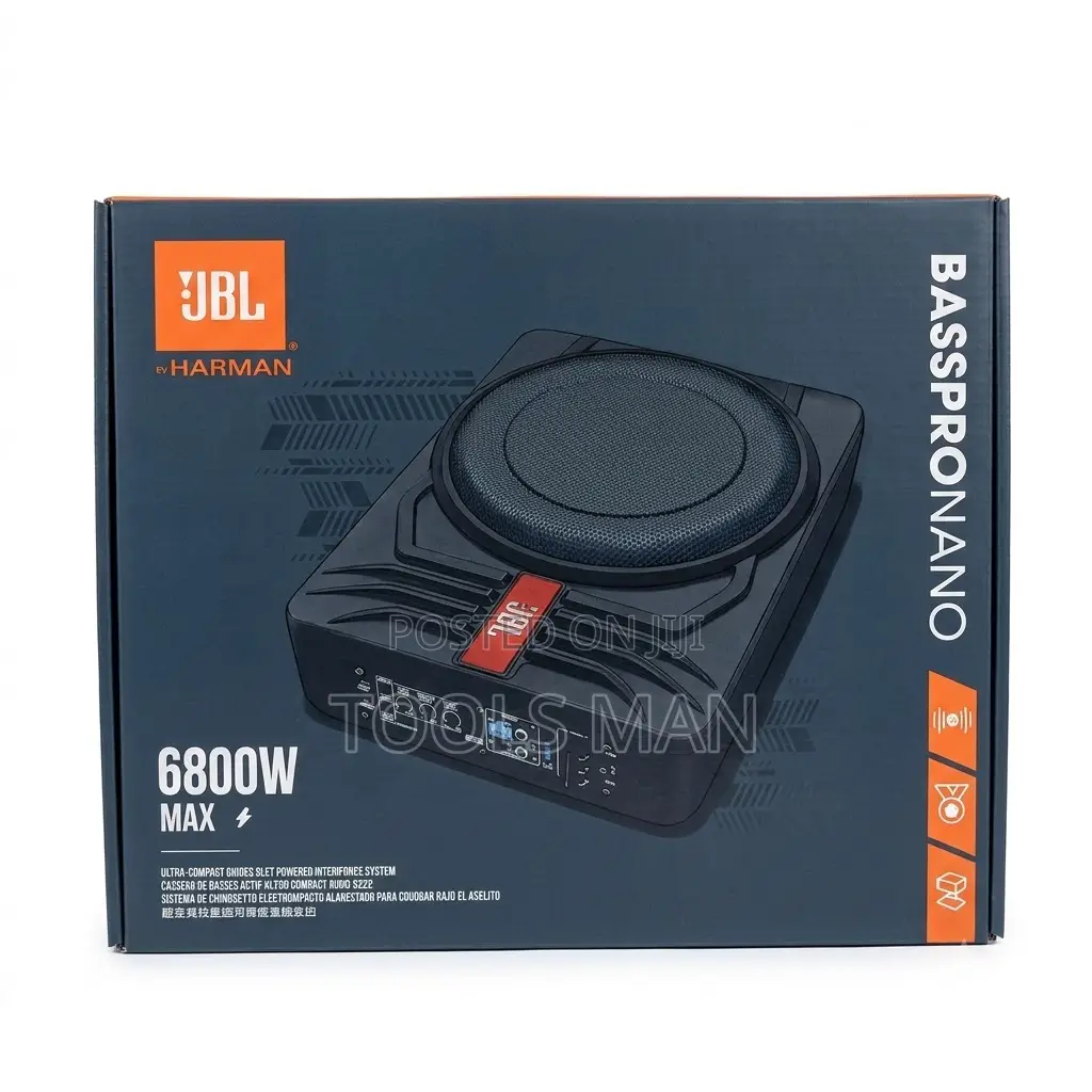 JBL Active Underseat Car Subwoofer 6800W Bass-Pro Nano.Powered Woofer