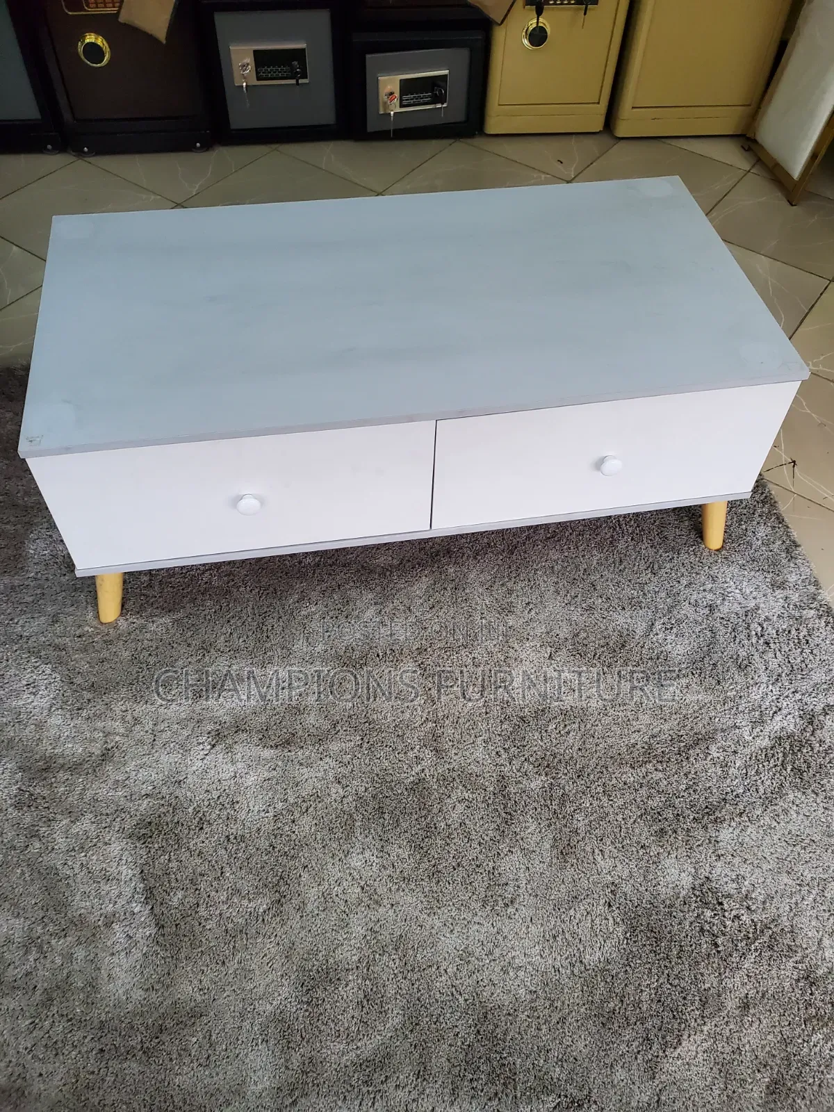 Two-Tone Storage Coffee Table