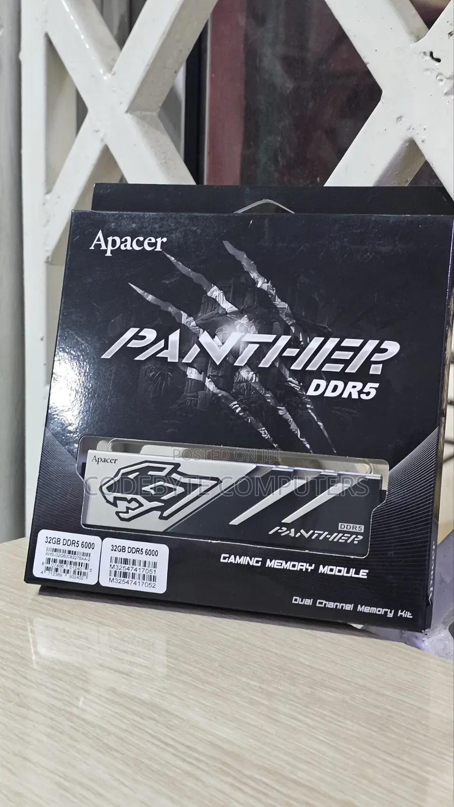 Apacer Panther Desktop RAM DDR5 32GB (2x16GB Kit) 6000