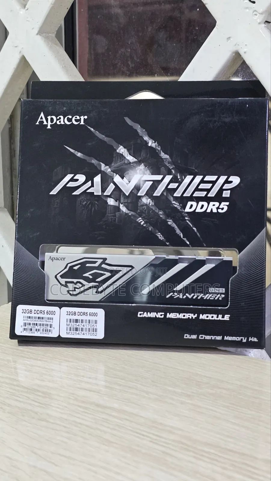 Apacer Panther Desktop Gaming RAM DDR5 32GB 6000 MHZ