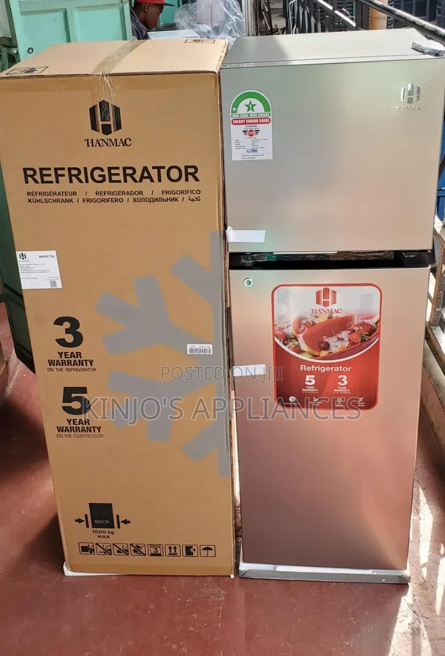 Hanmac 173Litres Double Door Fridge