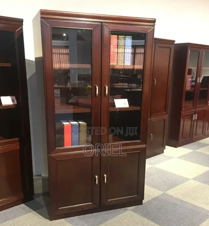 Office Cabinet : 2-Door Mahogany Storage Cabinet
