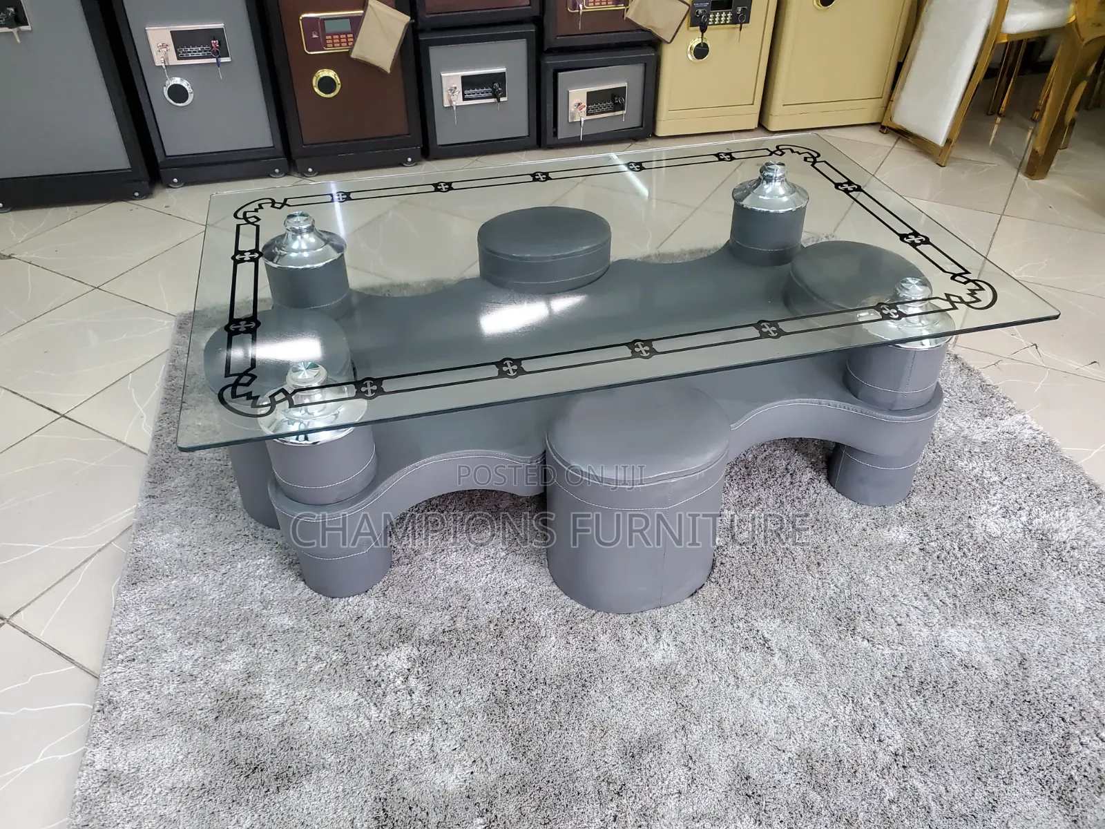 Coffee Table With Ottoman Stools