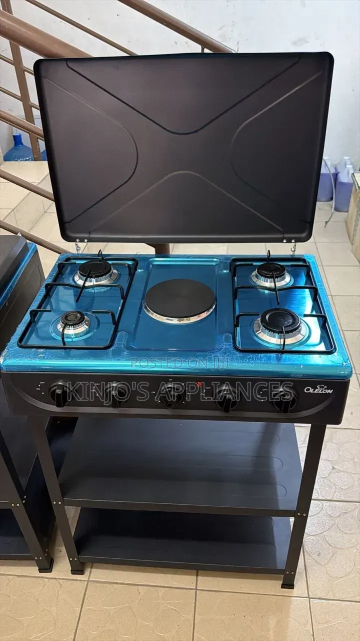 Olelon 4+1 Standing Cooker With Shelves