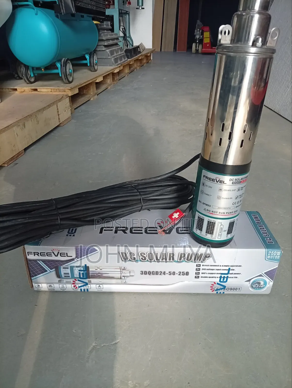 250w/0.3 HP Solar Submersible Pump