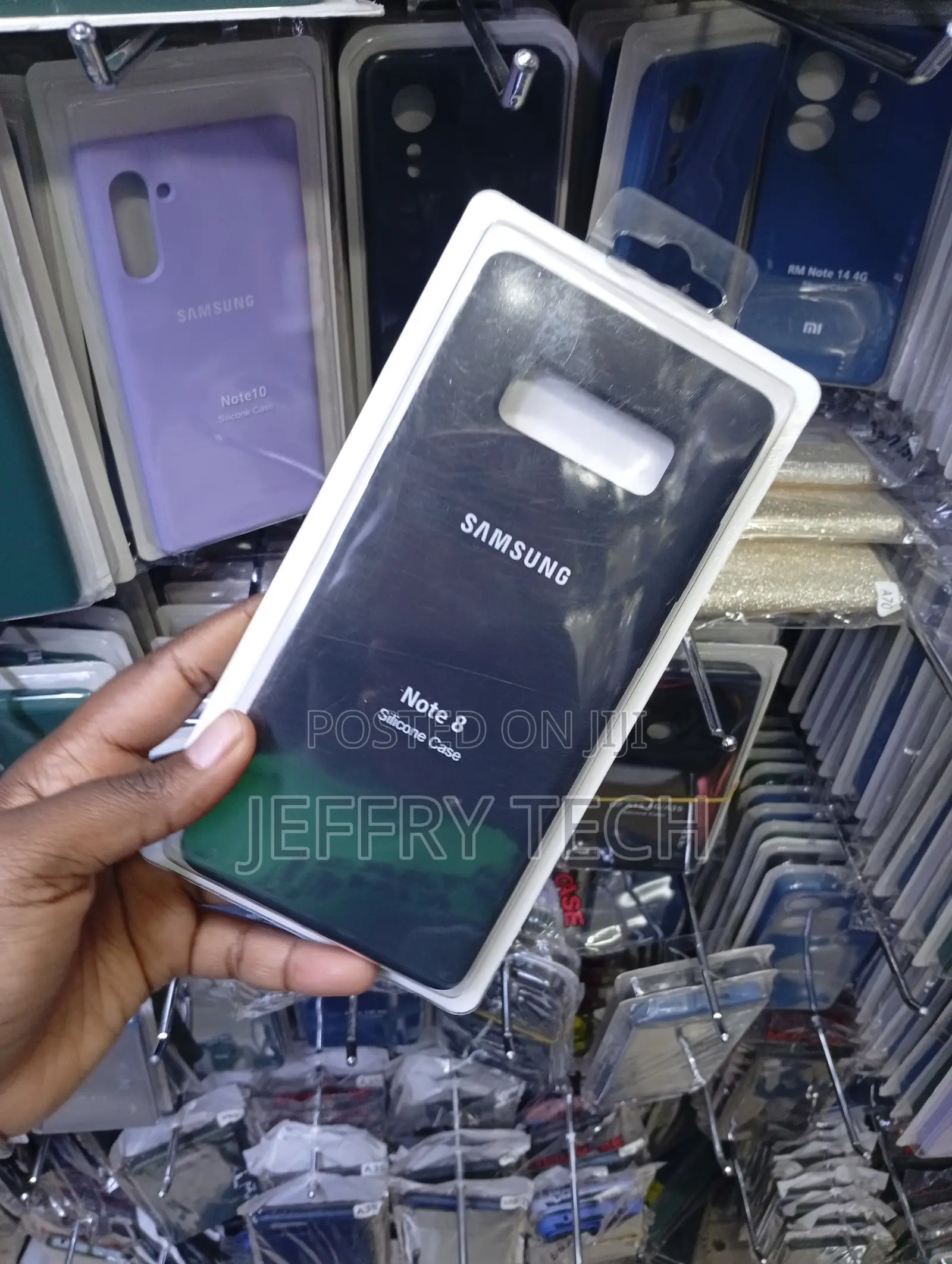 Black Samsung Galaxy Note 8 Silicone Soft Back