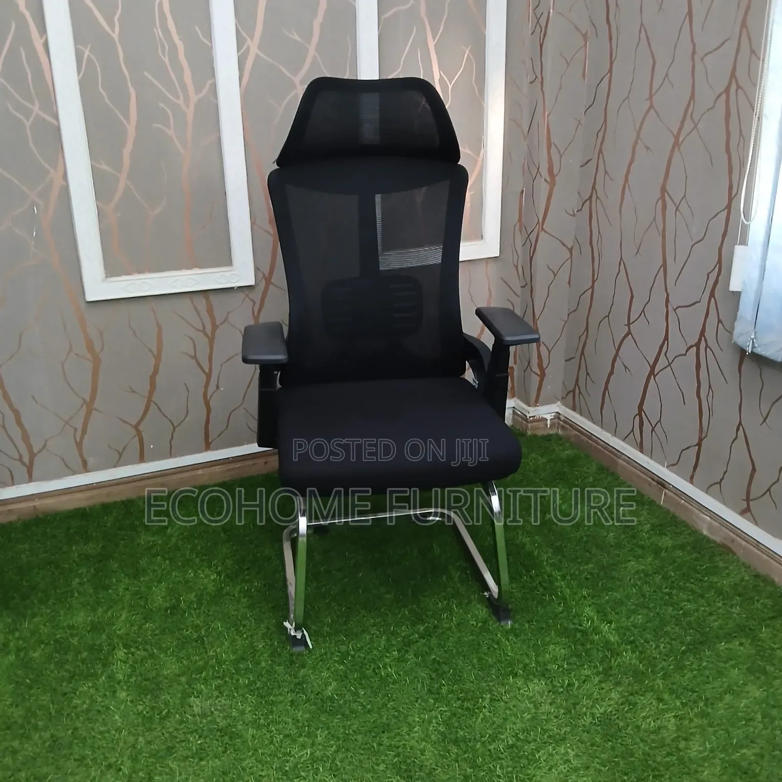 Office Chair. Chrome Base Rotation