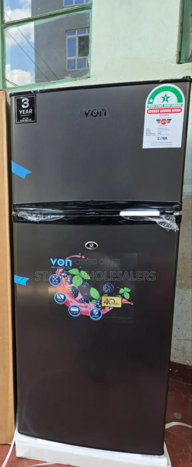 Von 125l Double Door Fridge