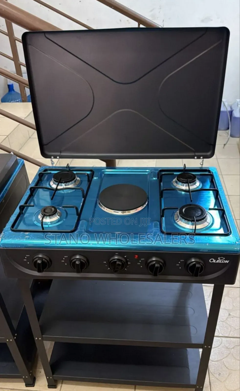 Olelon 4+1 Standing Cooker With Shelves