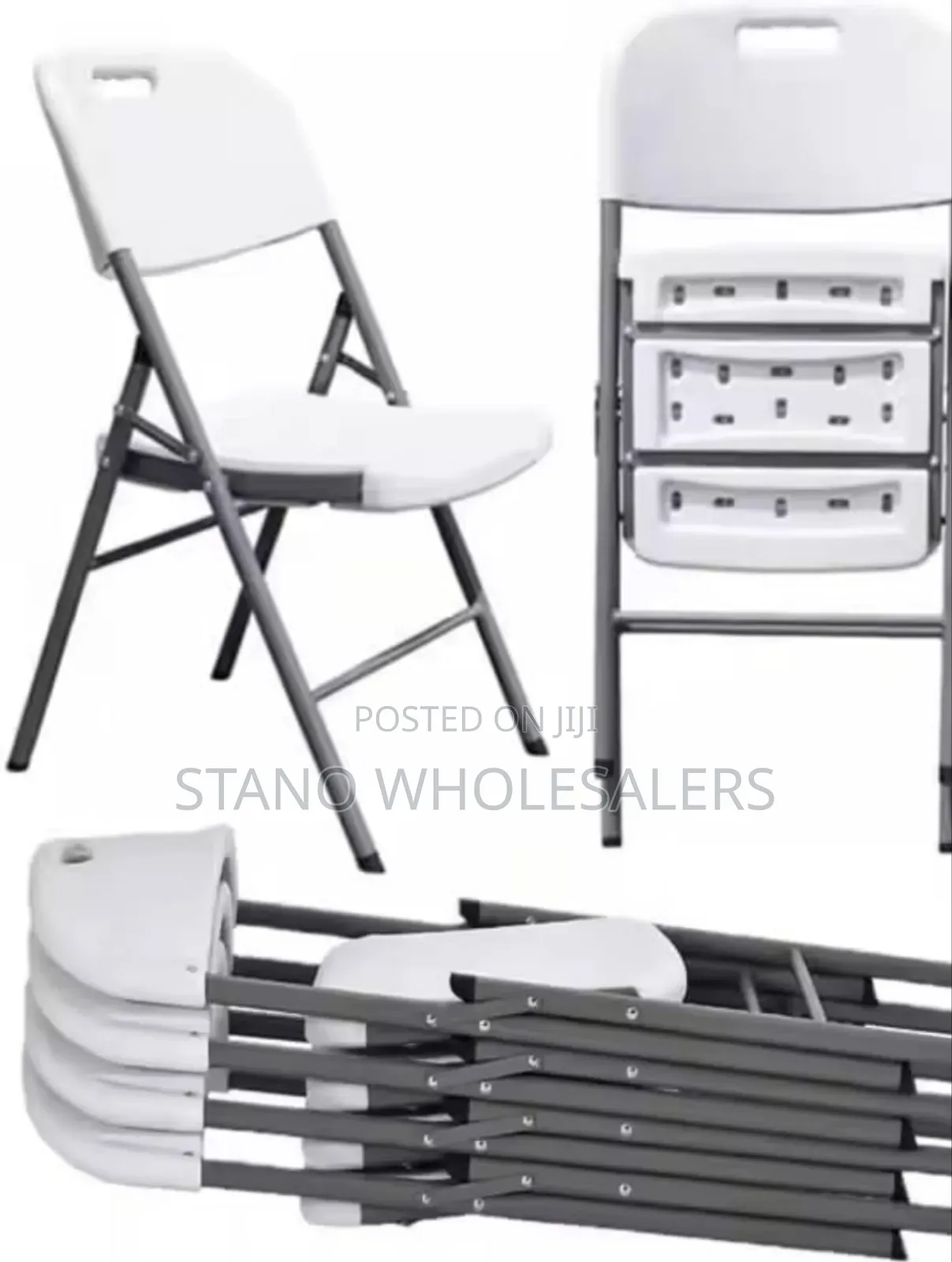 White Foldable Chaits