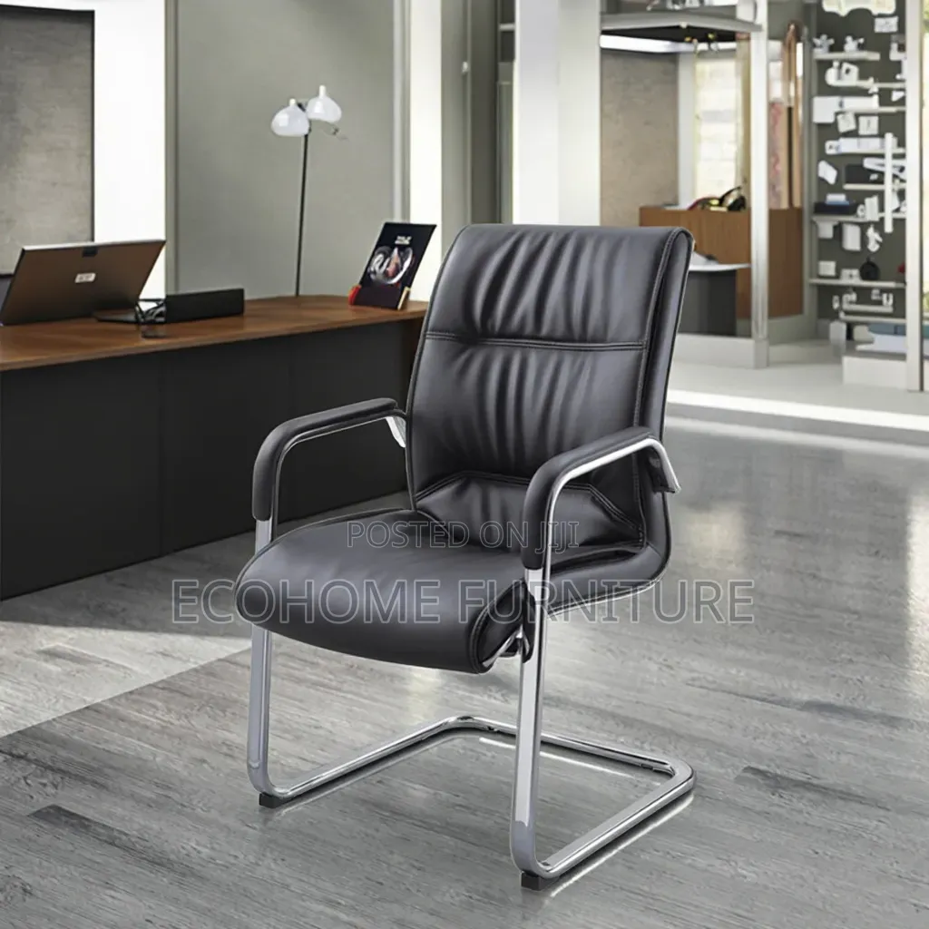 Executive Leather Visitor Chair – Cantilever Office Guest Chair