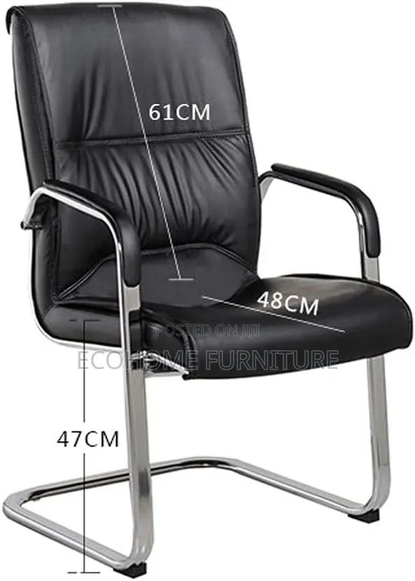 Executive Leather Visitor Chair – Cantilever Office Guest Chair