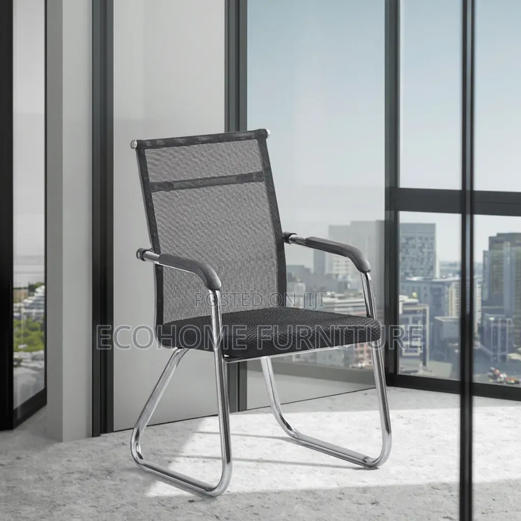 Modern Mesh Visitor Chair – Cantilever Office Conference Reception
