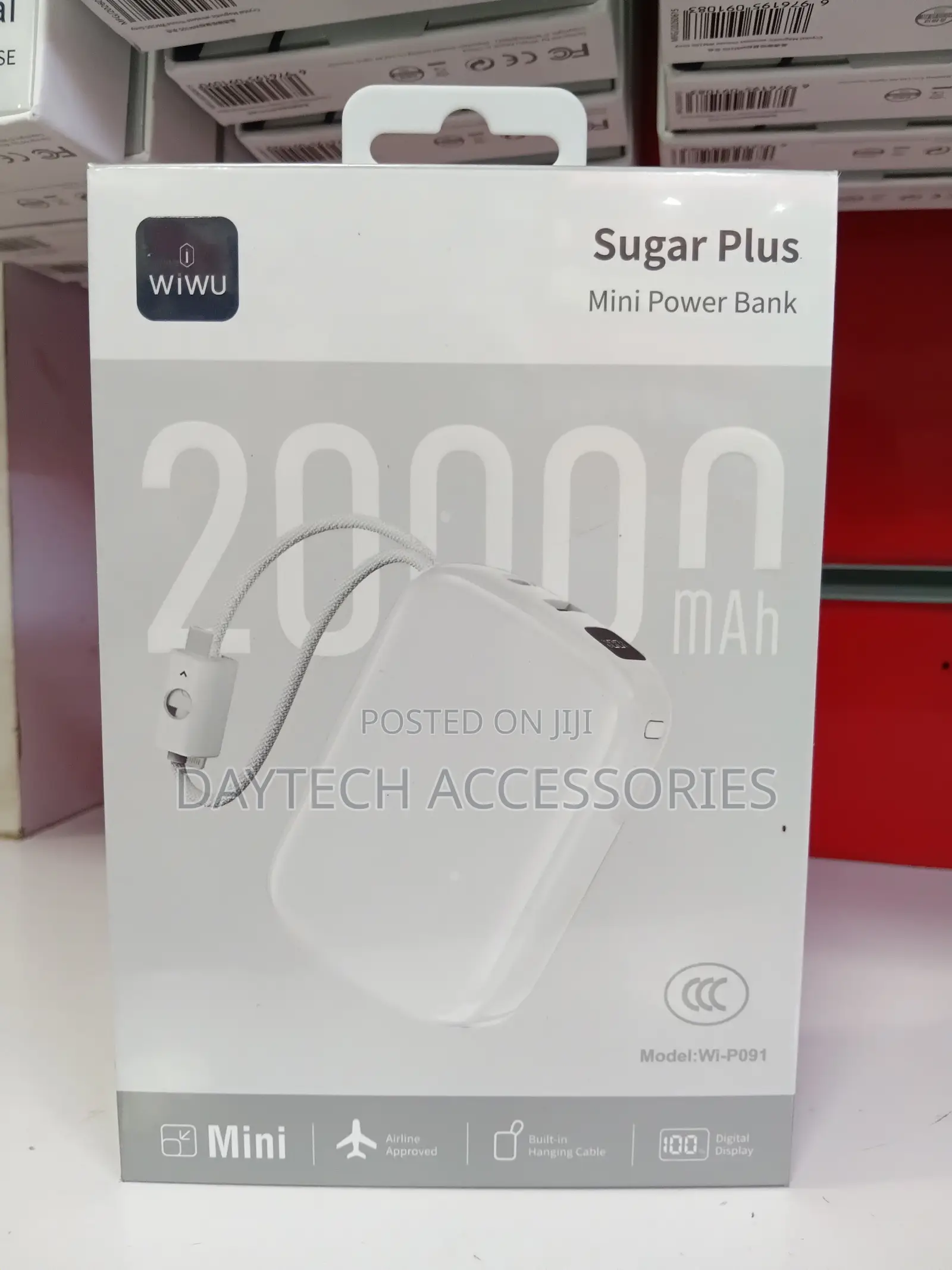 WiWU Sugar Plus Mini Power Bank (Wi-P091) – 20000mAh