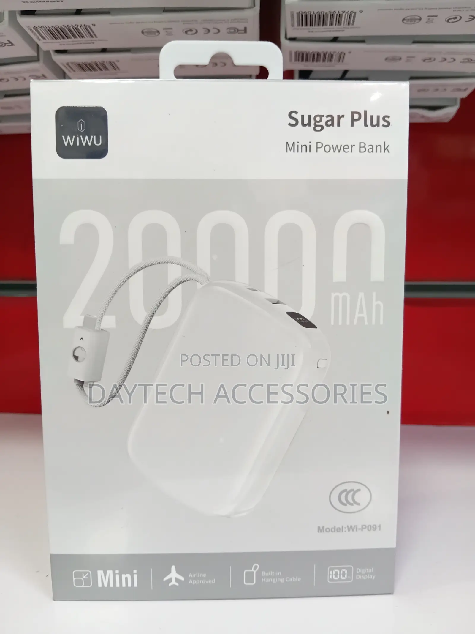 WiWU Sugar Plus Mini Power Bank (Wi-P091) – 20000mAh