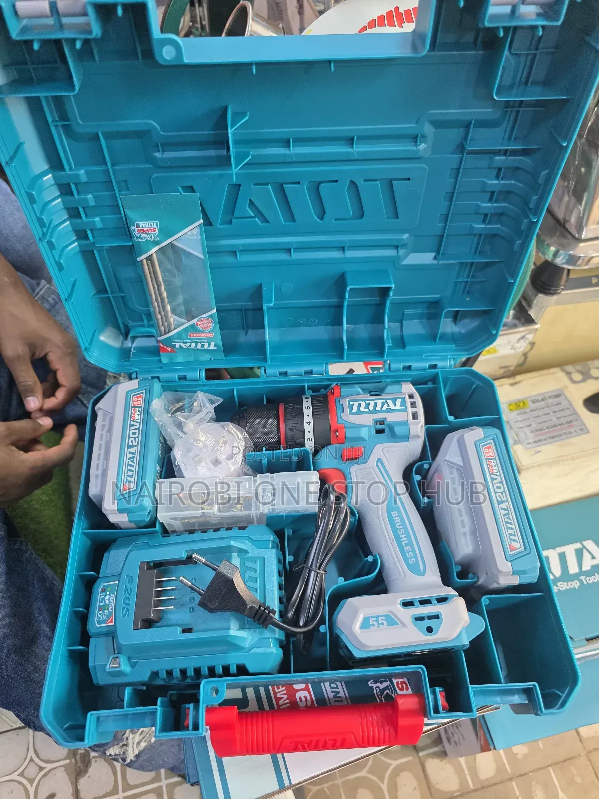 TOTAL Cordless Drill 20V (55Nm)
 Price: KSh 8,000