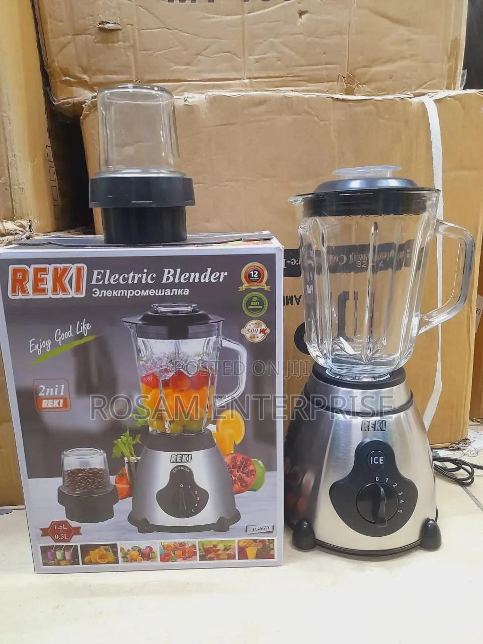 Reki 2in1 Blender 1.5l Glass Jar