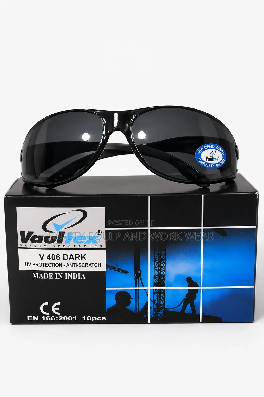 Vaultex Safety Glasses Dark (V406)