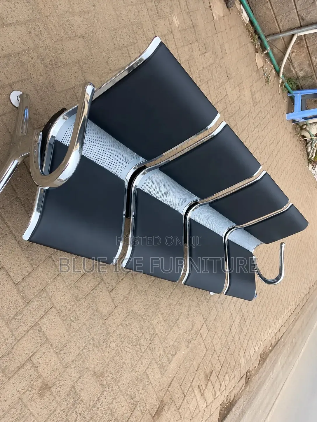 Office Bench Chair;4 Seater Waiting Bench Chair