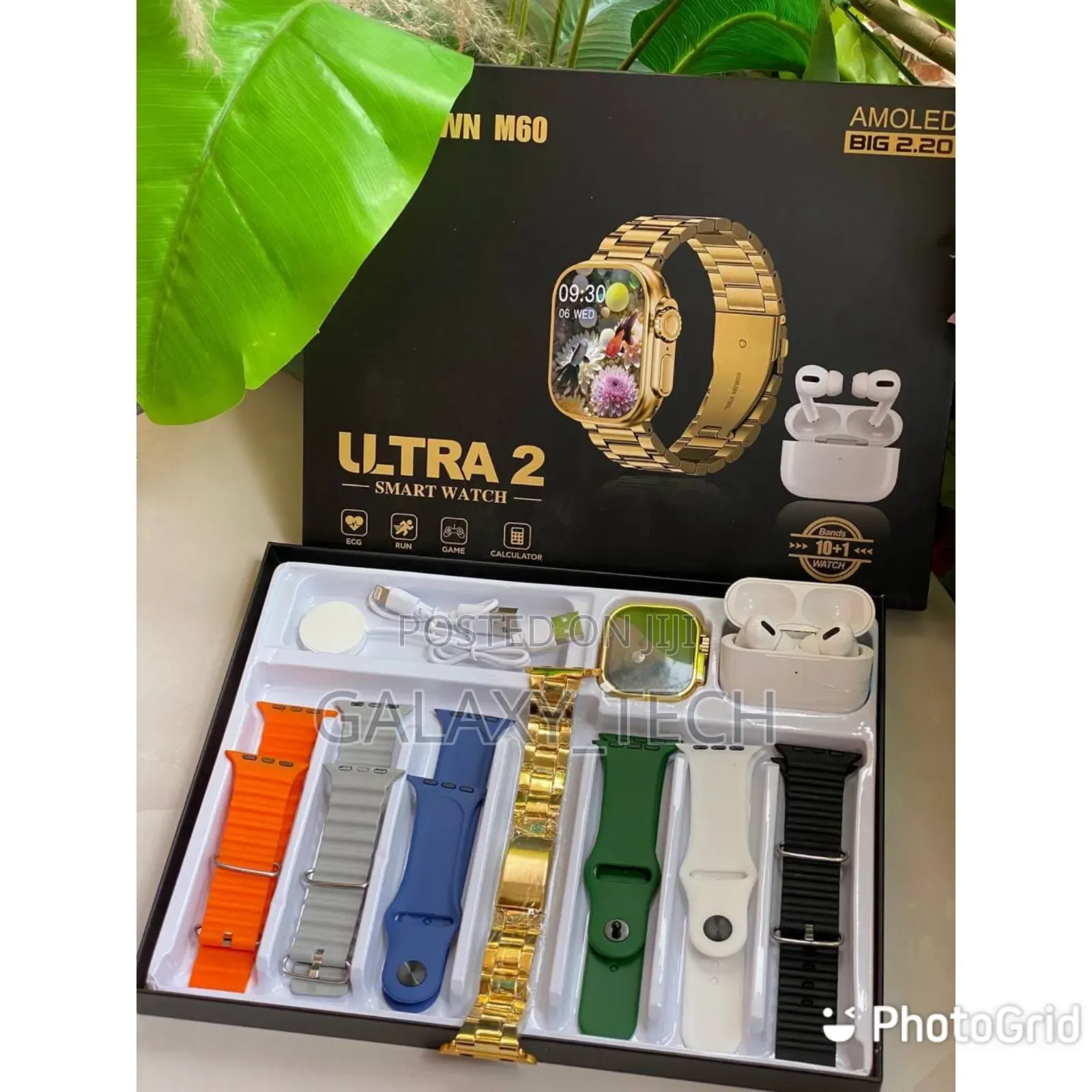 CROWN M60 Ultra 2 Smart Watch+ Earbuds 10-in-1 Set