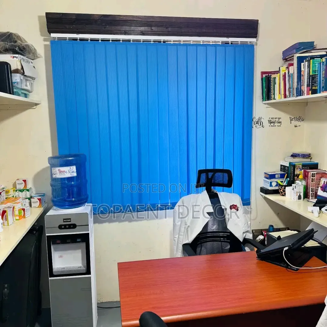 Official Blue Vertical Blinds