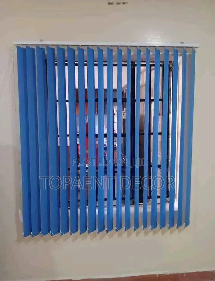 Bright and Deep Blue Window Blinds