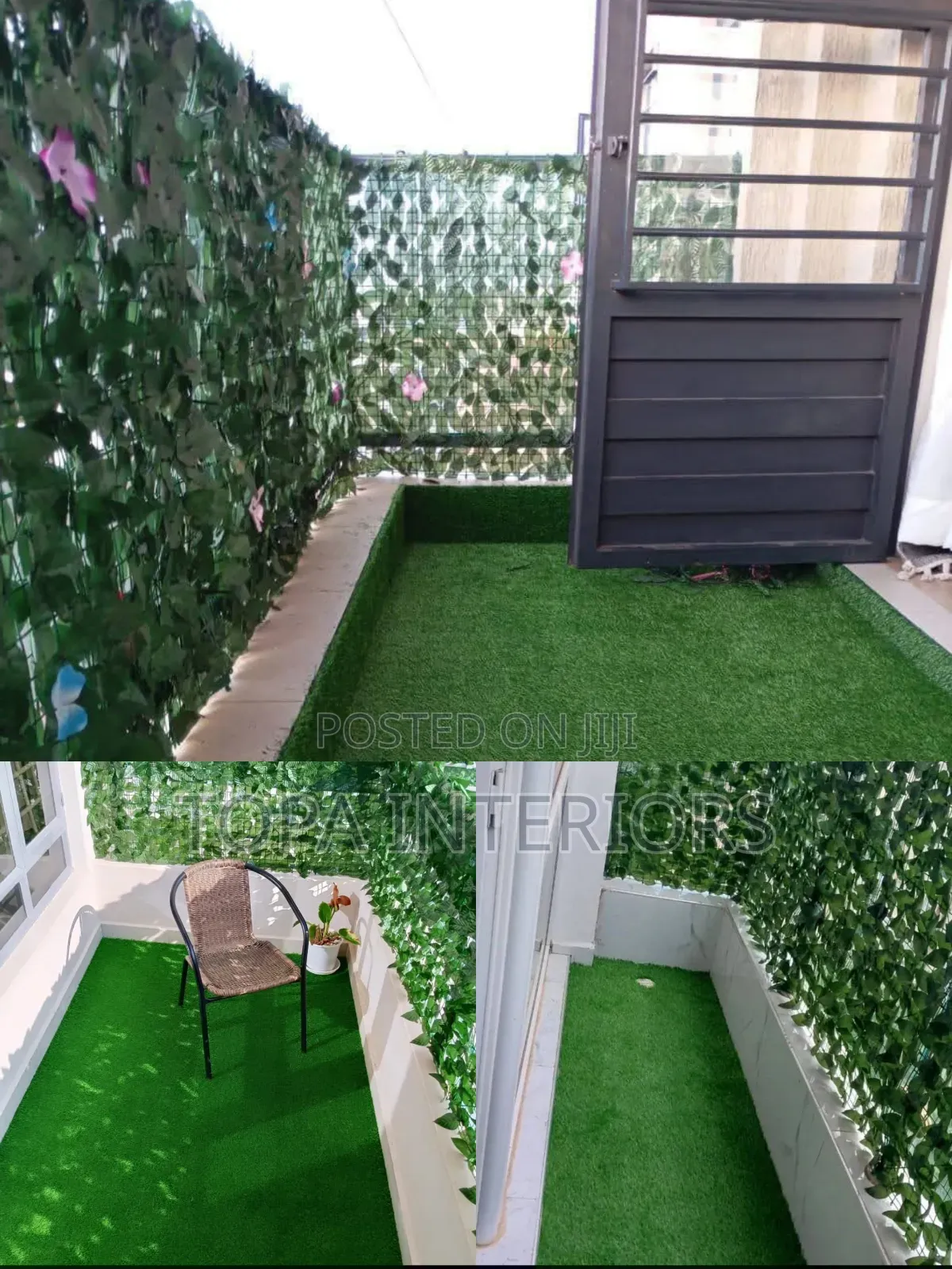 Leafy Mesh Artificial Green Screen Balcony Privacy Fence Panels