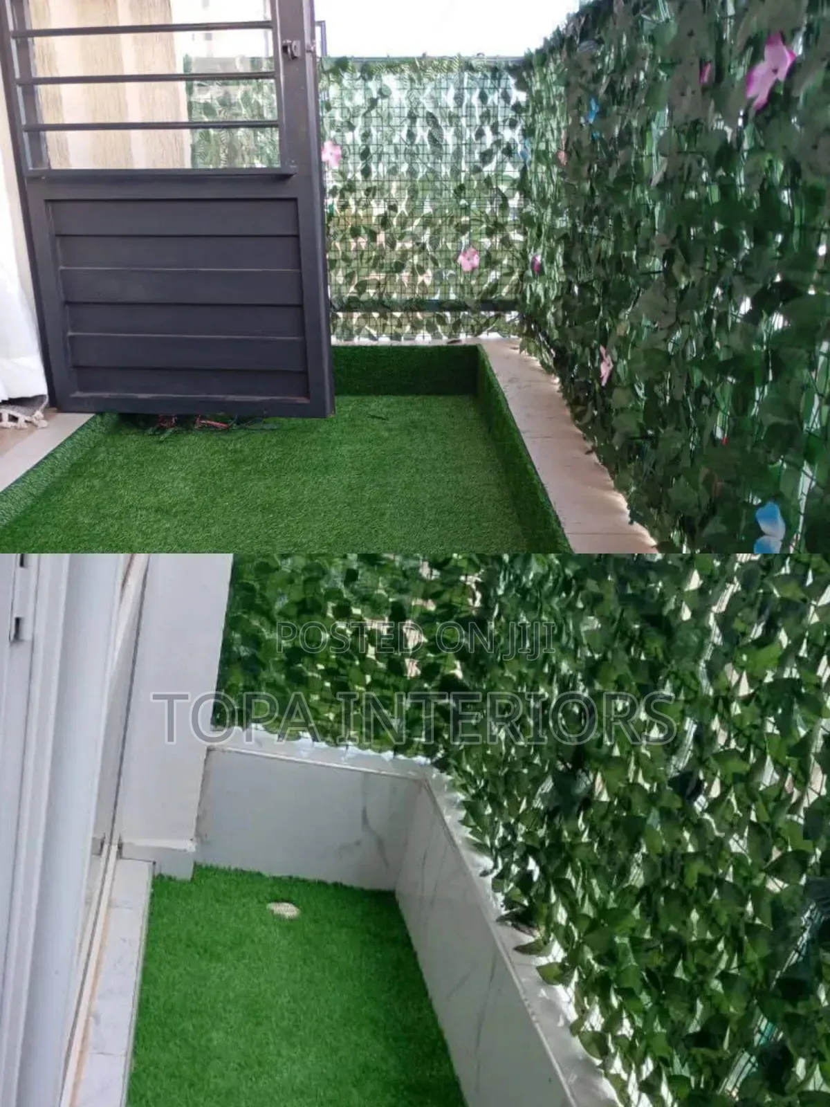 Leafy Mesh Artificial Green Screen Balcony Privacy Fence Panels