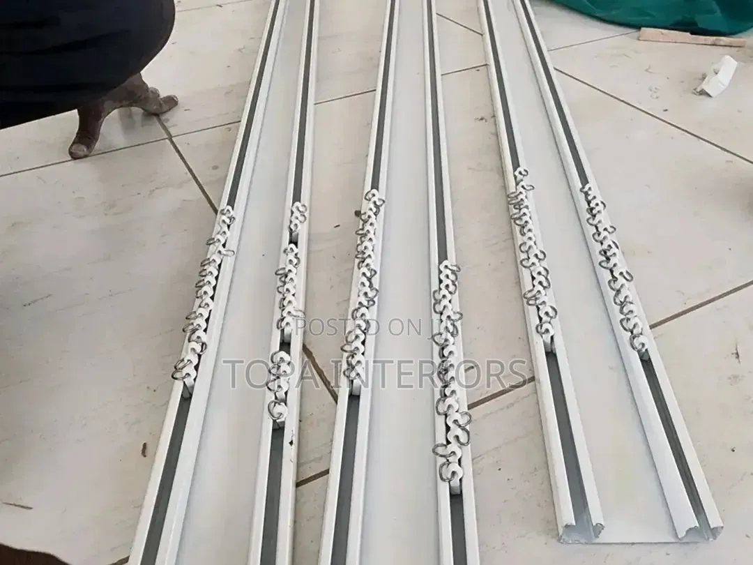 Premium Track Double Curtain Rails With Accessories