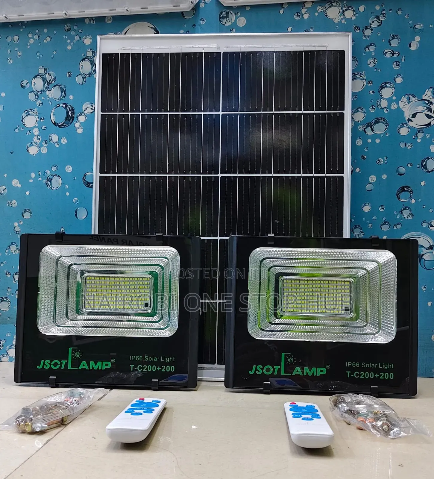 JSOTLAMP 2-in-1 TC 200W Solar Floodlight
