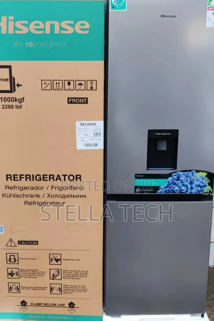 Hisense Double Door Fridge BOTTOM FREEZER 292 Litres No Frost