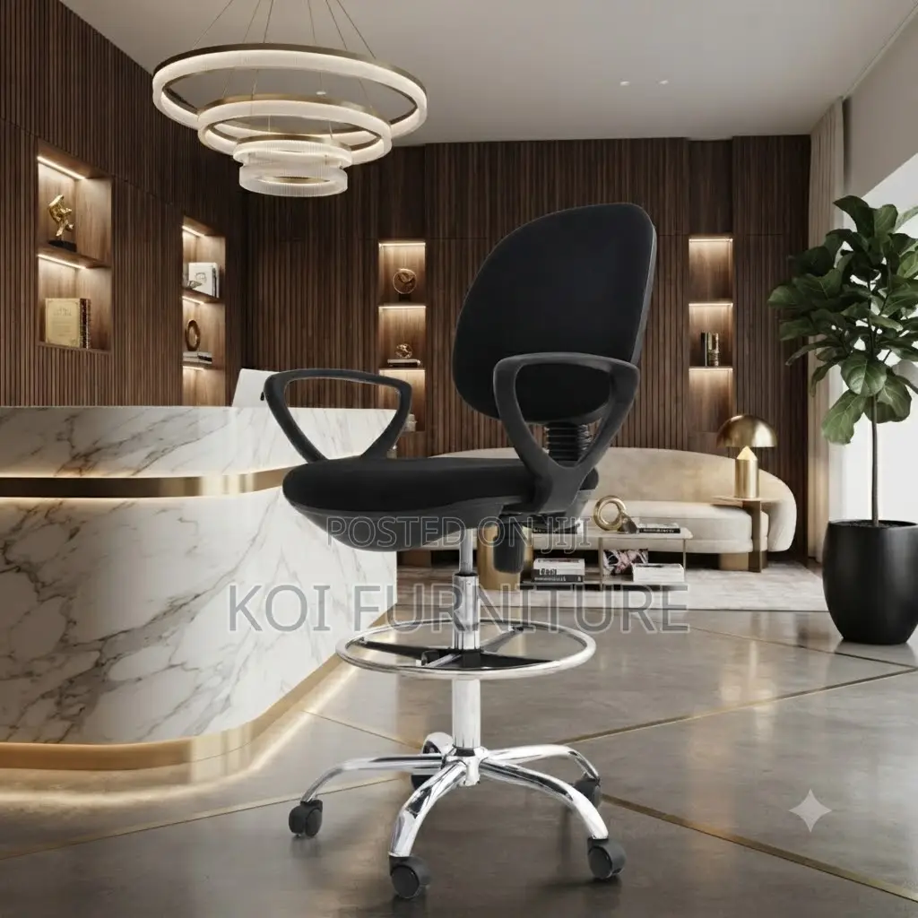 Office Chairs; Mid Back Reclining Fabric Swivel High Height Chairs