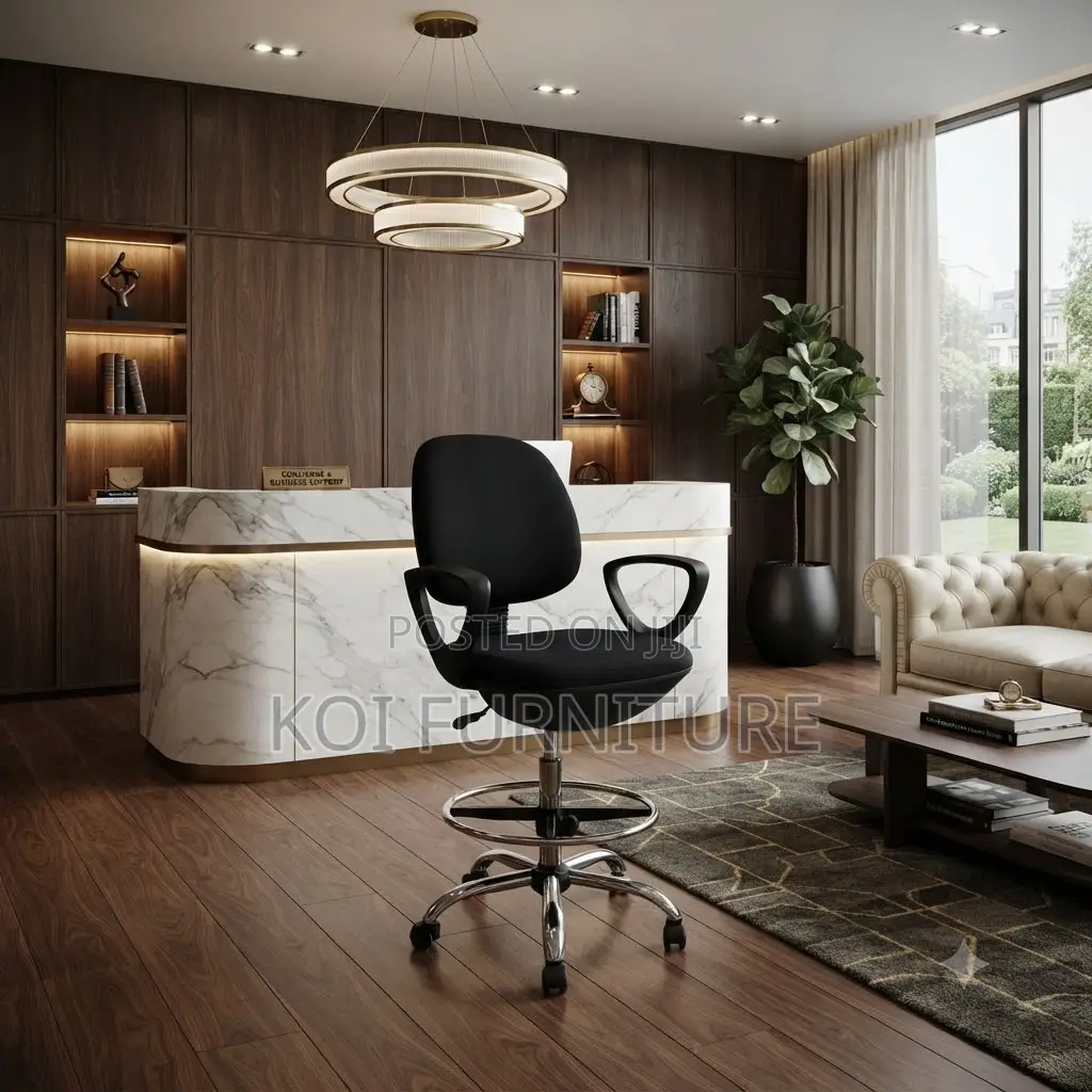 Office Chairs; Mid Back Reclining Fabric Swivel High Height Chairs