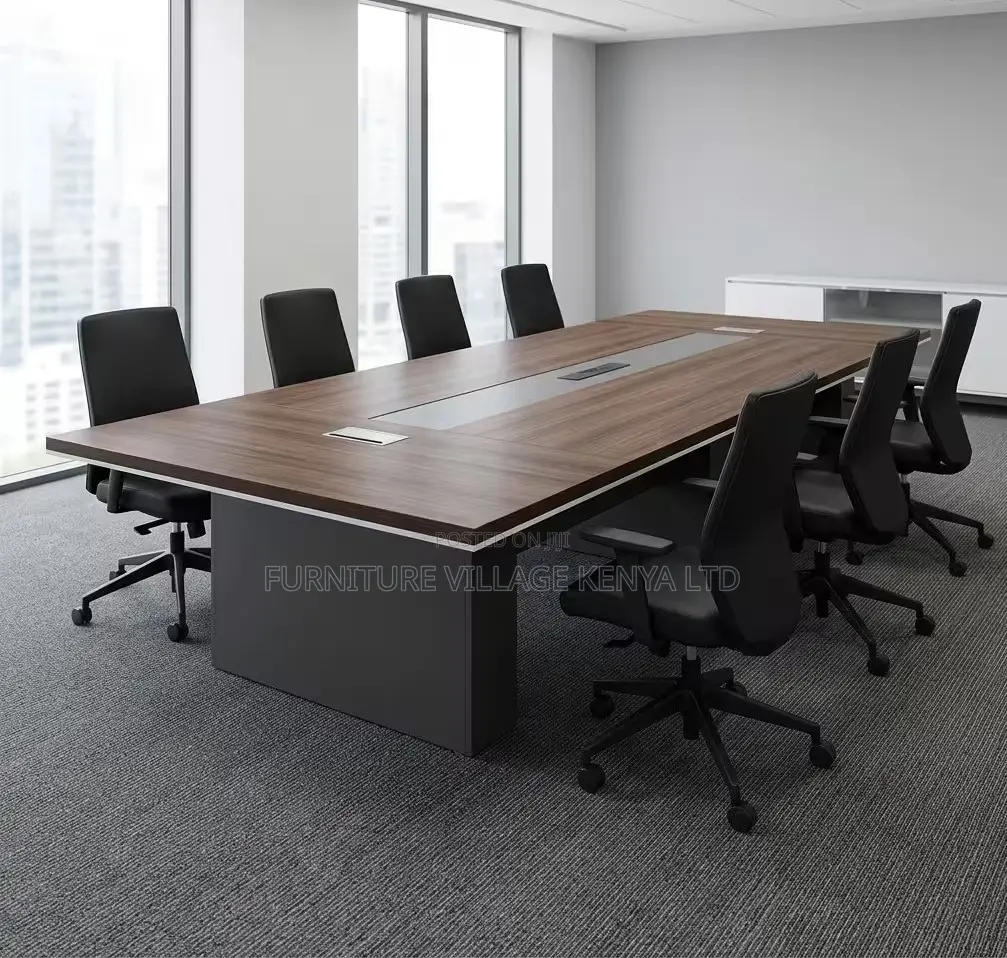 Boardroom Table; 6-8 Seater Wooden Board Meeting Table