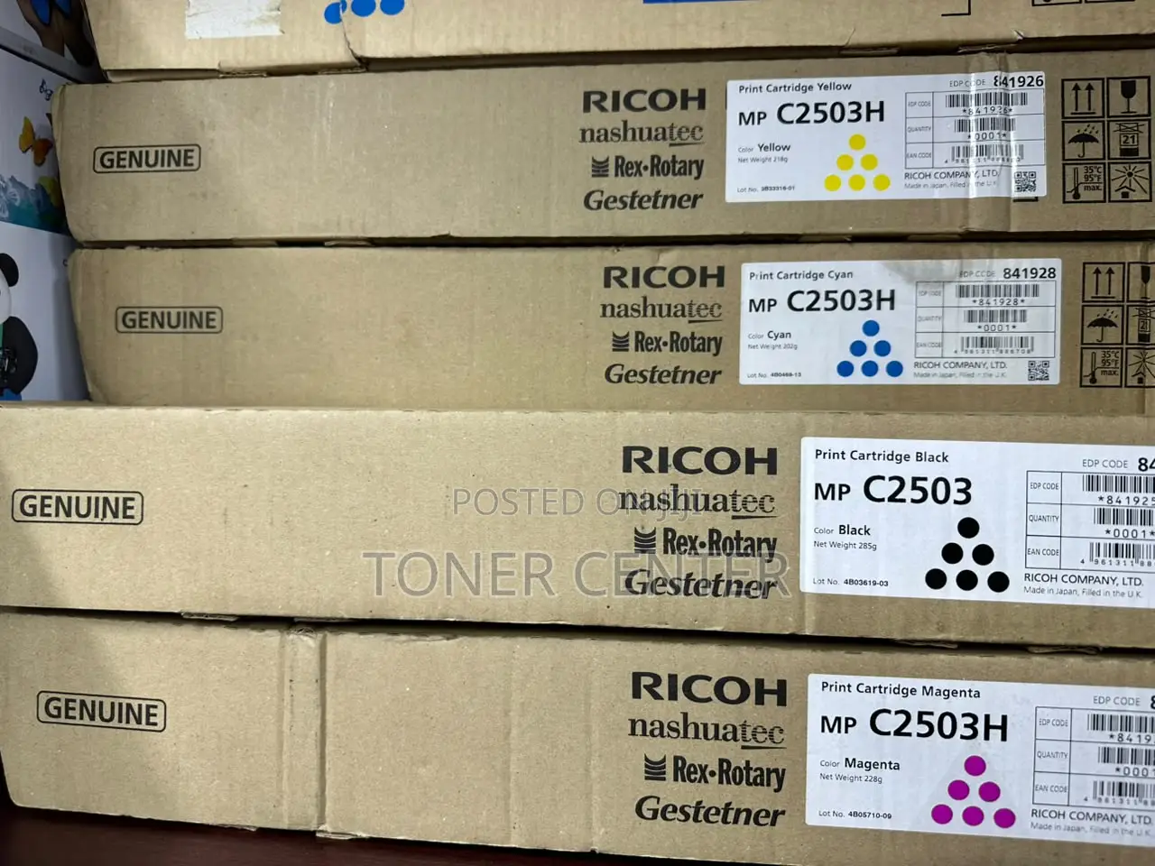 Genuine Ricoh MP C2503 Cyan Toner Cartridge