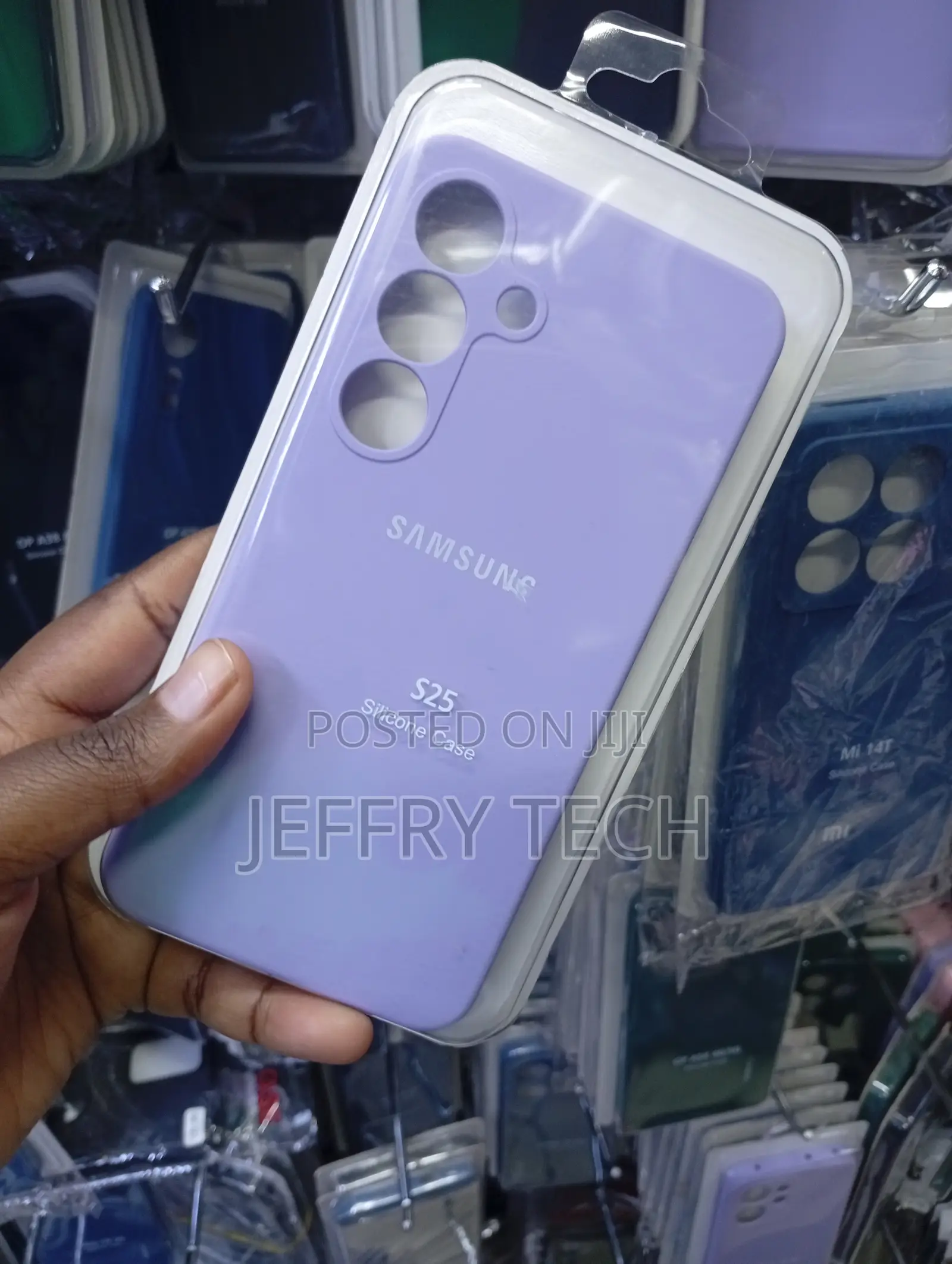 Purple Samsung S25 Silicone Phone Case