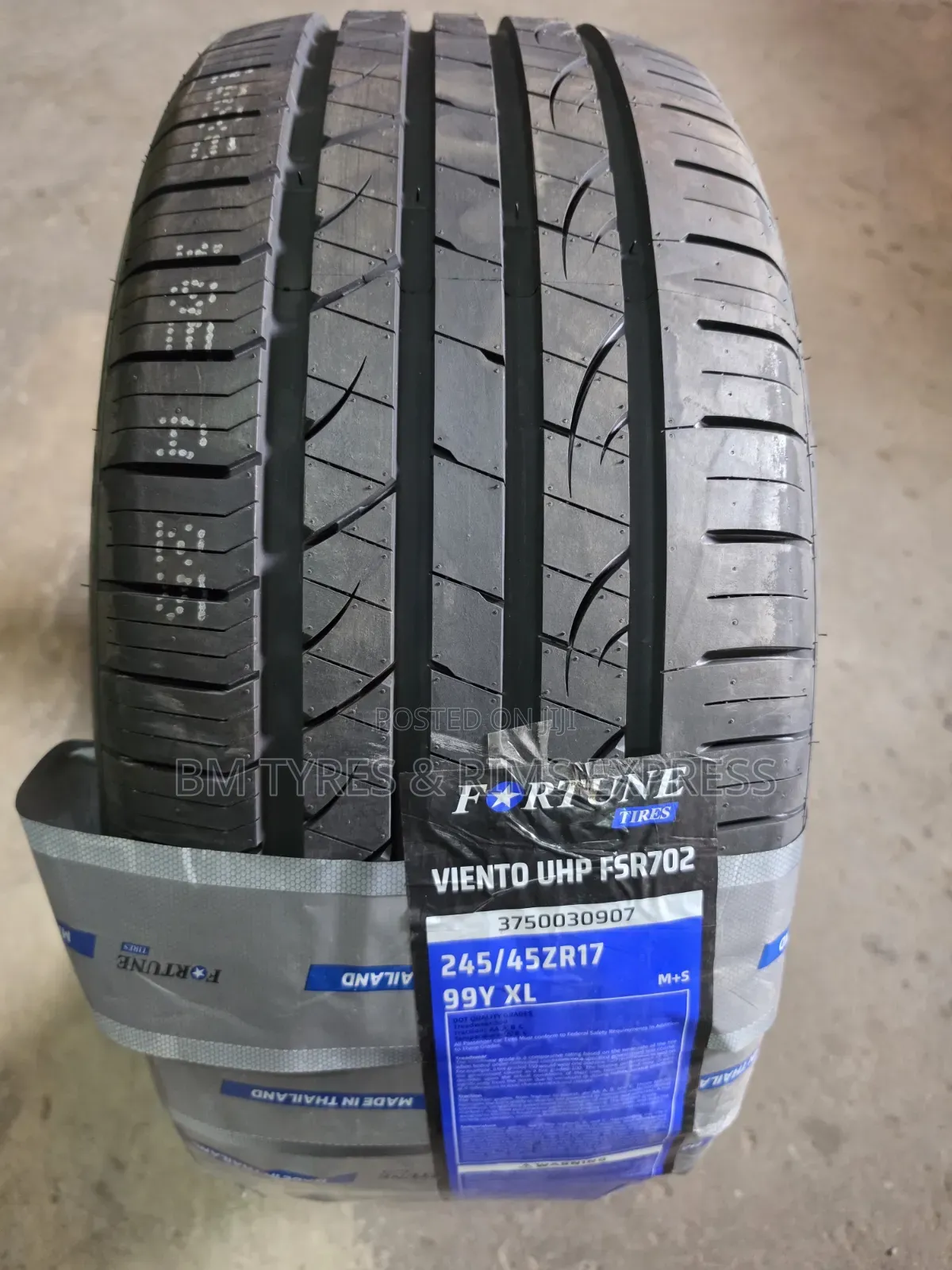 245 /45 R17 FORTUNE TIRES (Thailand)