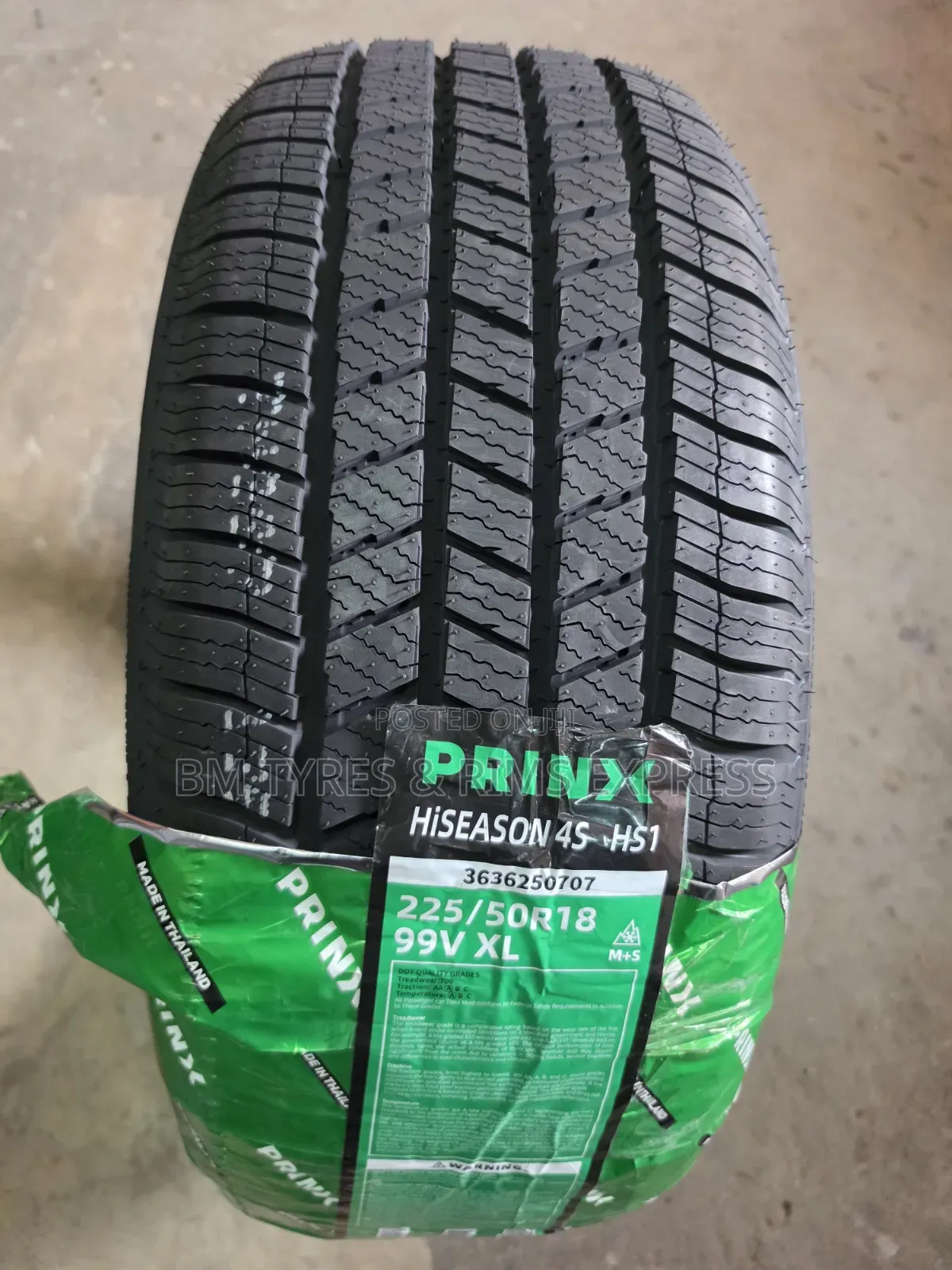 225 /50 R18 PRINX TIRES (Thailand)