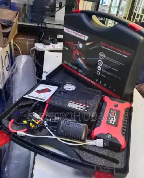 Rechargeable Car Battery Booster With Air Compressor