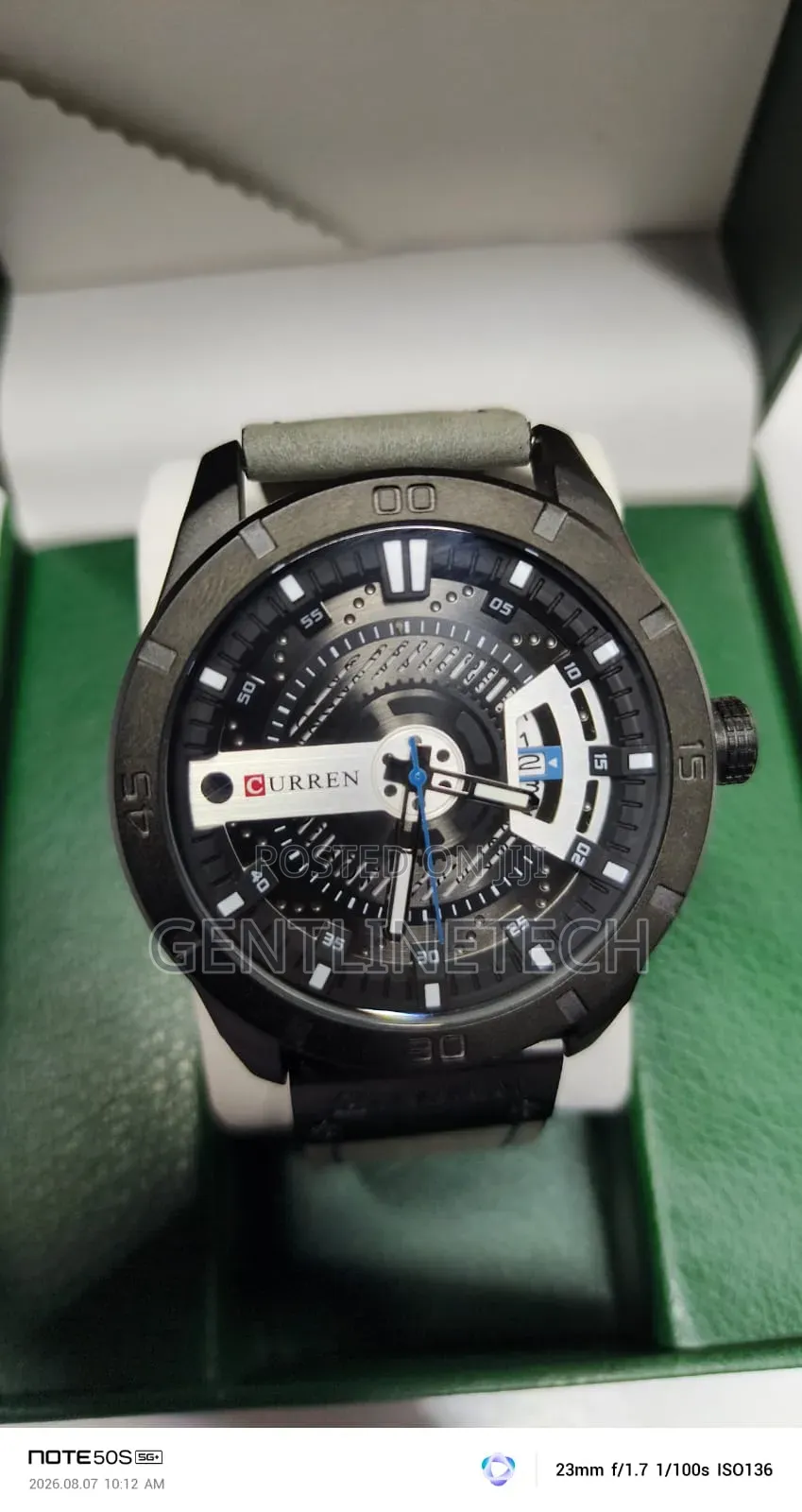 Original Curren M8301 Green Quartz Watch