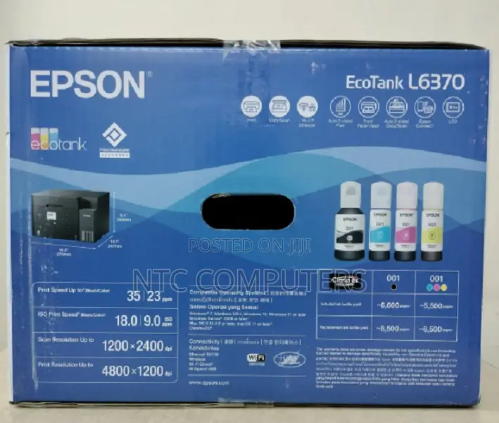 Epson EcoTank L6370 A4 Duplex Multifunction Wi-Fi Inkjet Printer