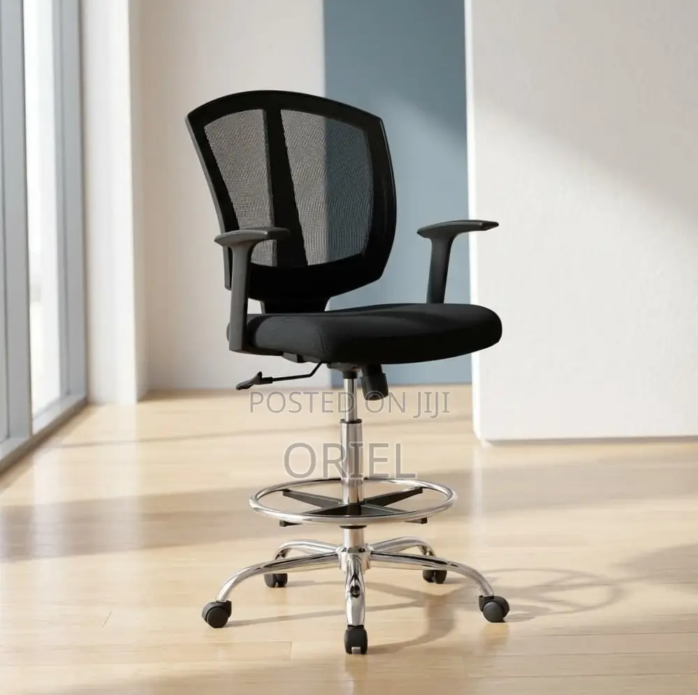 Office Chair : Adjustable Office Cashier Chair With Foot Ring